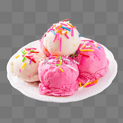 美食冰淇淋球冷饮