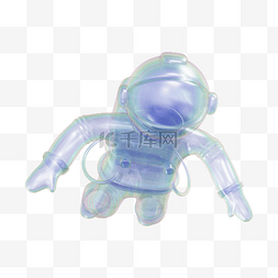 3DC4D立体酸性太空宇航员