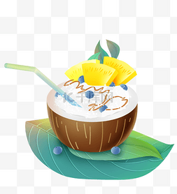 椰子保龄球图片_夏天食物椰子椰子汁