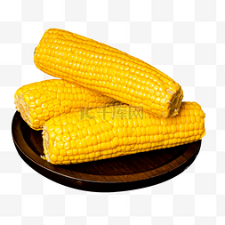 玉米有机图片_盘子里的玉米食物