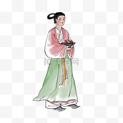 古风北京市图片_古代丫鬟侍女水墨