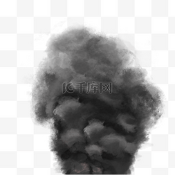黑色烟雾爆炸火灾