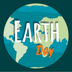 全球探索图片_行星日概念地球有大陆和水域的轮