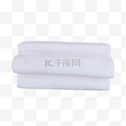 干净白色毛巾织物纺织品