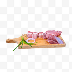 肉排猪肉生鲜砧板小葱