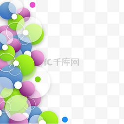 科技气泡科技素材图片_商务科技抽象彩色气泡装饰边框