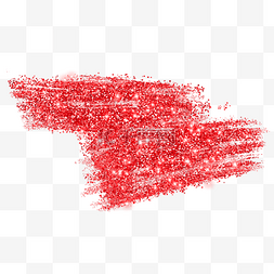 笔刷丝带光效图片_红色闪光光效抽象笔刷