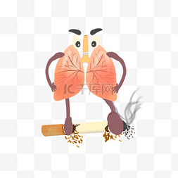 吸烟的肺部图片_创意肺部禁止吸烟