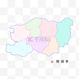 河南郑州区域地图