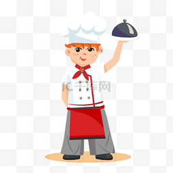 厨师服装图片_微笑烹饪厨师插图
