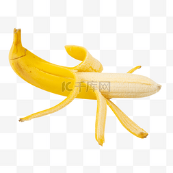新鲜水果剥开香蕉