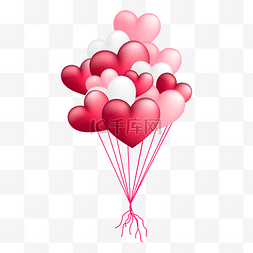 14立体图片_微立体情人情人节浪漫气球装饰