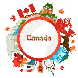 追梦人背景图片_加拿大背景设计加拿大传统符号和