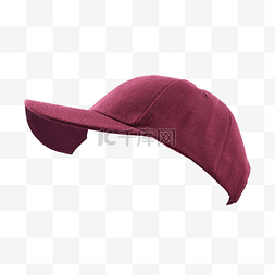 酒红色棒球帽遮阳帽纺织品衣服