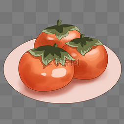 霜降柿子水果