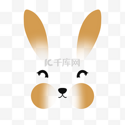 兔年耳朵图片_简约兔年兔子