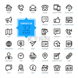 概述 web 图标集-联系我们
