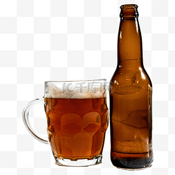 啤酒瓶玻璃杯饮料啤酒