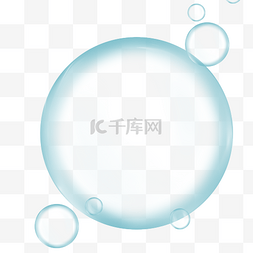 发泄的水球图片_立体透明水珠边框
