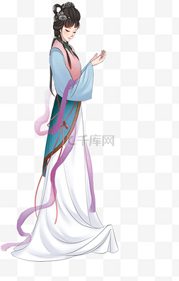 汉服图片_林黛玉四大名著美人汉服