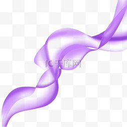 美妆精华紫色飘带