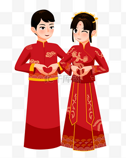 中式婚庆图片_中式婚礼新郎新娘