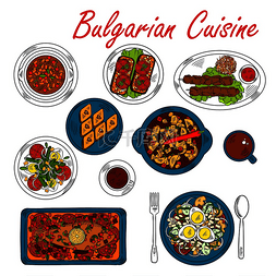 保加利亚深蹲图片_国家保加利亚猪肉和蔬菜炖锅图标