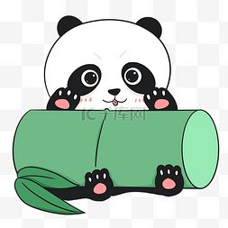 熊猫竹子边框图片_熊猫竹子边框