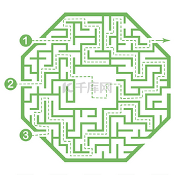 难题图片_用迷宫说明,给孩子们解开迷宫. 婴