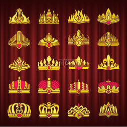 红色钻石皇冠图片_国王或王后的王冠价格或公主的矢
