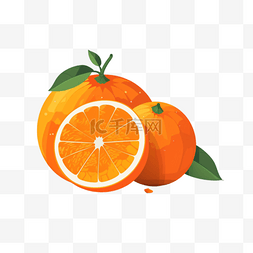 橙子實物图片_卡通手绘水果橙子