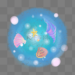 梦幻海洋海螺扇贝