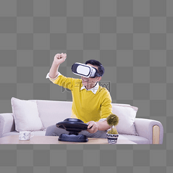 人物宇宙图片_VR体验虚拟眼镜科技人物