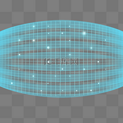 科技云光效图片_科技数据屏幕曲面未来