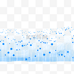 智能蓝色科技光点