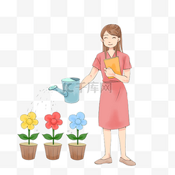 910图片_教师节浇花老师