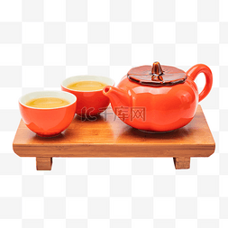 茶道茶具图片_茶文化柿子茶具