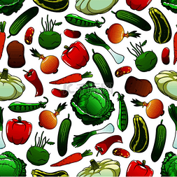 豆类背景图片_白色背景新鲜蔬菜的图案，包括无