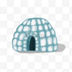 创意雪图片_雪块砌成的圆顶小屋