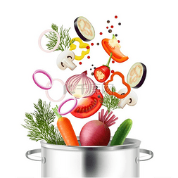 客户和产品图片_蔬菜和罐的概念。
