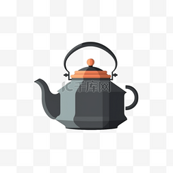 茶具插画图片_卡通手绘茶具茶壶