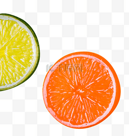 橙子柠檬水果图片_夏季橙子片水果