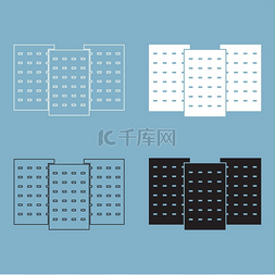 二十三楼图片_三栋楼图标 .. 三栋楼图标。