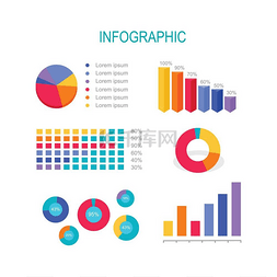 上升数据图表图片_商业教育信息图表。