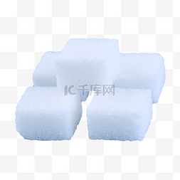 糖晶体图片_白色堆叠糖块立方体组合