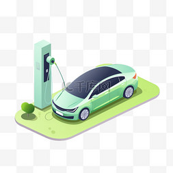 新能源图片_新能源汽车充电服务交通工具