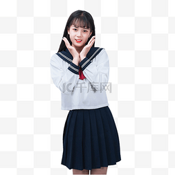 少女学生图片_水手服少女学生