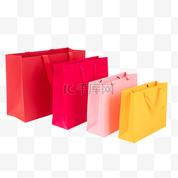 购物袋彩色图片_彩色购物袋手提袋