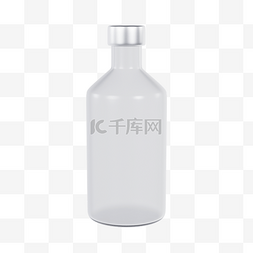 立体白图片_3DC4D立体塑料瓶子样机