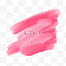 水彩笔渐变图片_粉色写实质感撞色水彩笔刷